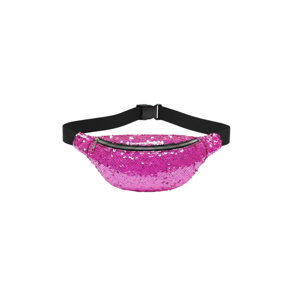 Claire's Belt Bag Girls OS Pink New Sequined Adjustable Strap Fanny Pack